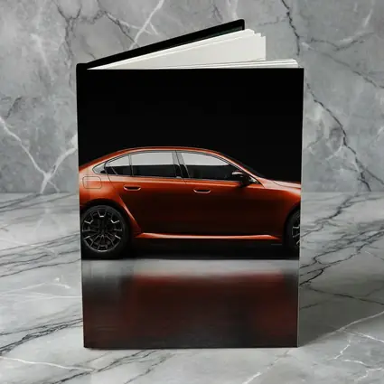 BMW Five Series Orange Dark Studio Side