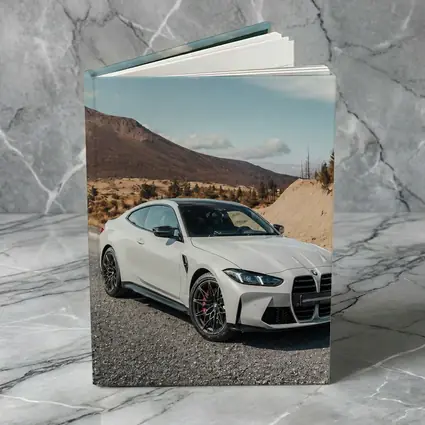 BMW M4 White Coupe Mountain Road