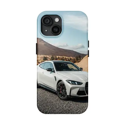 BMW M4 White Coupe Mountain Road
