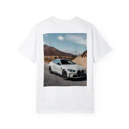 BMW M4 White Coupe Mountain Road