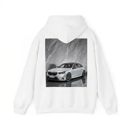 BMW M5 Sedan Against Gray Marble Background