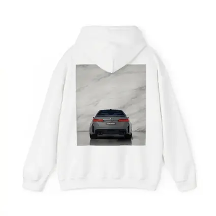 BMW M5 Rear View Marble Studio Background