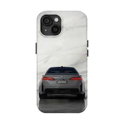 BMW M5 Rear View Marble Studio Background