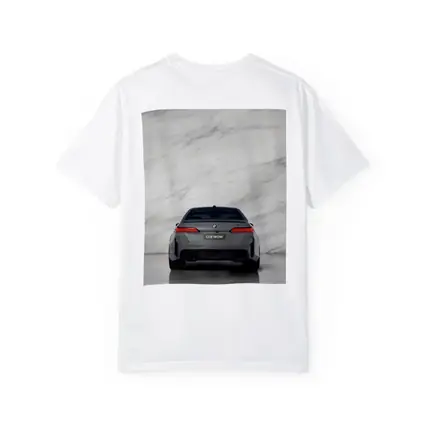 BMW M5 Rear View Marble Studio Background