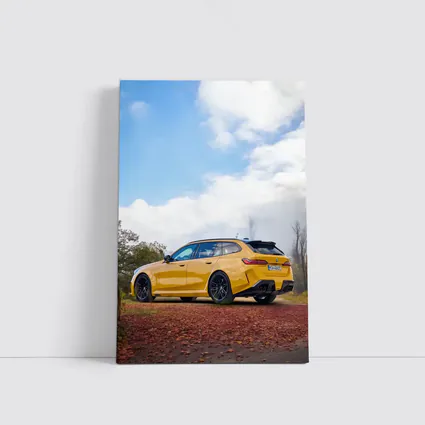 BMW M3 Touring Yellow Autumn Countryside