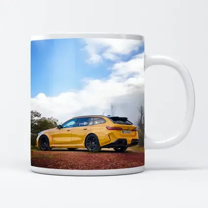 BMW M3 Touring Yellow Autumn Countryside