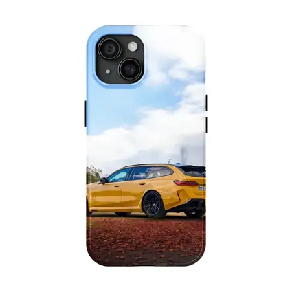 BMW M3 Touring Yellow Autumn Countryside