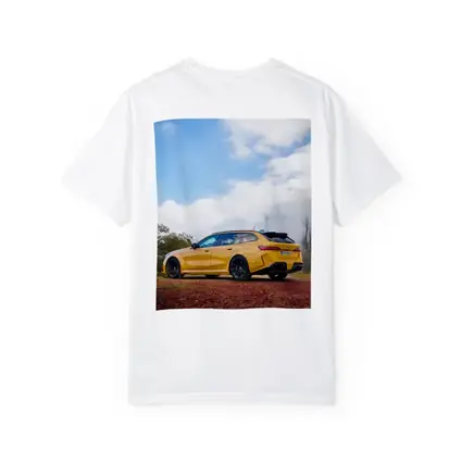 BMW M3 Touring Yellow Autumn Countryside