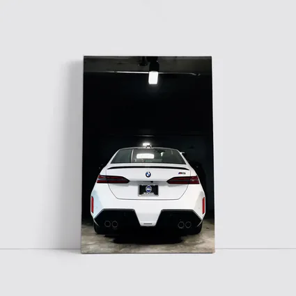 BMW M5 Rear View Dark Garage