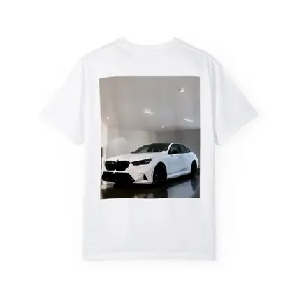 BMW M5 White Sedan Indoor Garage