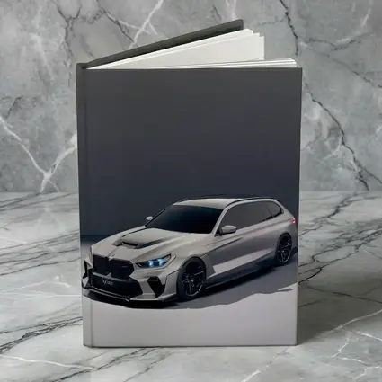 BMW M5 Touring Gray Studio Background