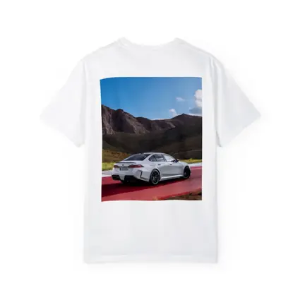 BMW M5 Silver Sedan Mountain Racing Track