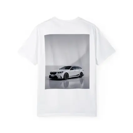 BMW M5 Touring White Studio Background