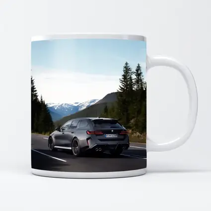BMW M5 Touring Gray Mountain Road Drive
