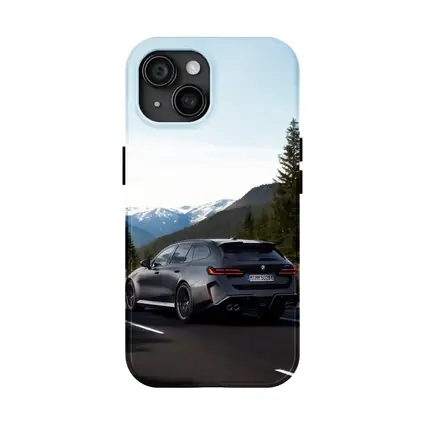 BMW M5 Touring Gray Mountain Road Drive