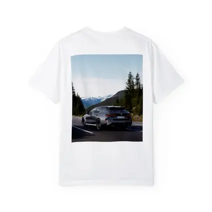 BMW M5 Touring Gray Mountain Road Drive