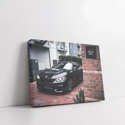BMW 4 Series Black Coupe Urban Street