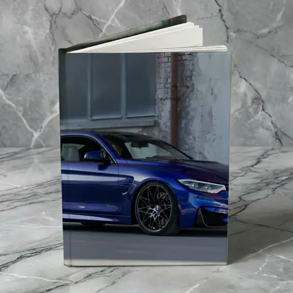 BMW M4 Blue Coupe Urban Street Scene