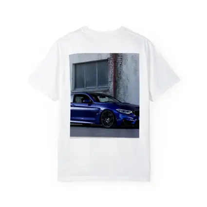 BMW M4 Blue Coupe Urban Street Scene