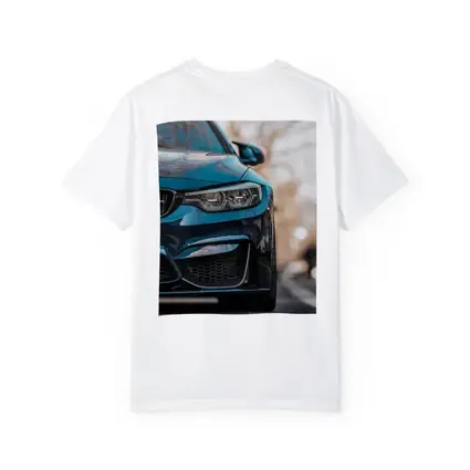 BMW M4 Teal Front View City Street