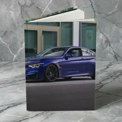 BMW M4 Blue Coupe Urban Street Scene
