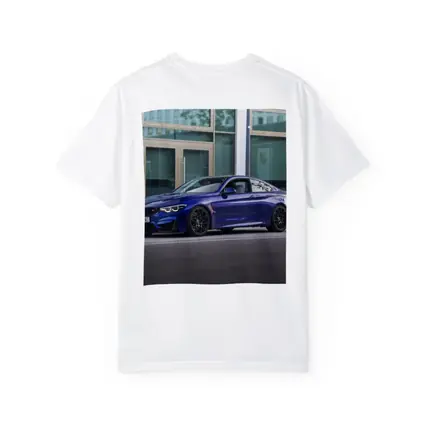 BMW M4 Blue Coupe Urban Street Scene