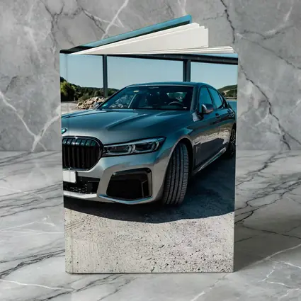BMW Seven Series Gray Sedan by River