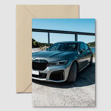 BMW Seven Series Gray Sedan by River