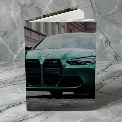BMW M3 Green Sedan Urban Street Scene