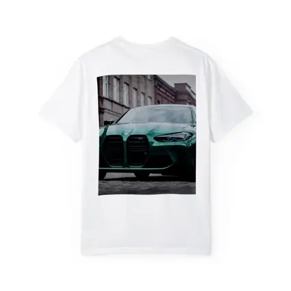 BMW M3 Green Sedan Urban Street Scene