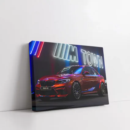 BMW M2 Red Coupe M Town Neon