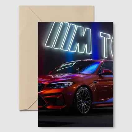 BMW M2 Red Coupe M Town Neon