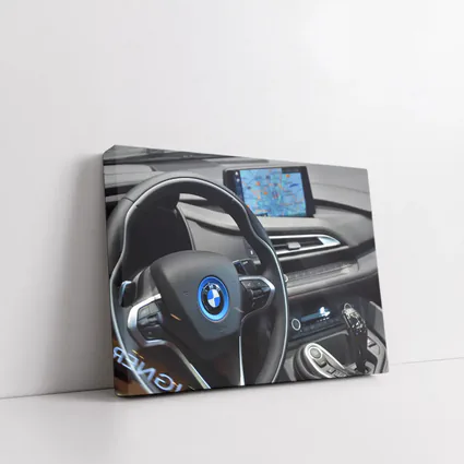 BMW i8 Interior Cockpit Dashboard Navigation View