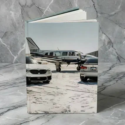 BMW M5 M3 Parked Near Private Airplane