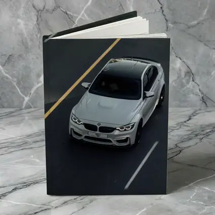 BMW M4 White Sedan on Open Road
