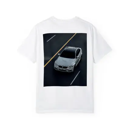 BMW M4 White Sedan on Open Road