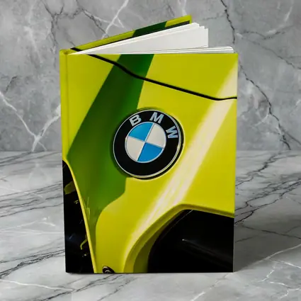 BMW M4 Yellow Hood Close Up Shot