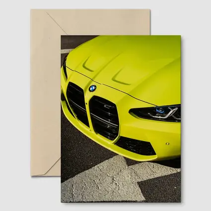 BMW M4 Sao Paulo Yellow Front Close Up