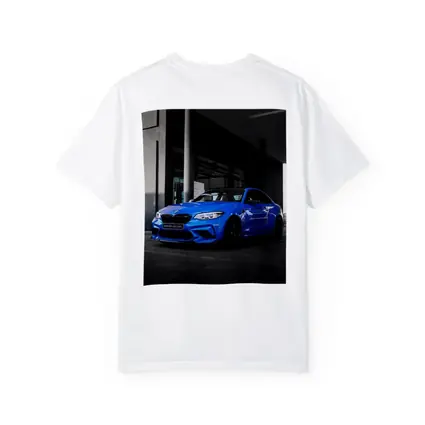 BMW M2 Blue Coupe Urban Parking Shot
