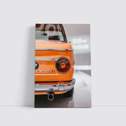BMW 2002 Ti Orange Classic Rear View