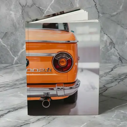 BMW 2002 Ti Orange Classic Rear View