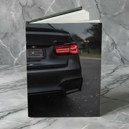 BMW M3 Matte Black Rear View Street