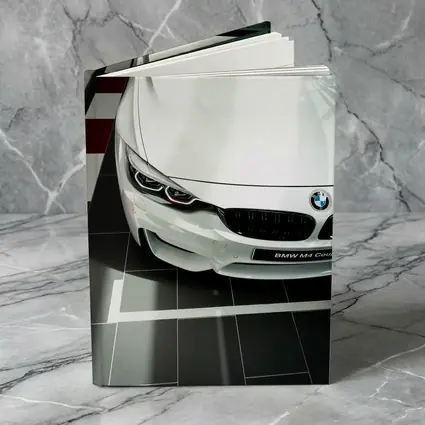 BMW M4 Coupe White Showroom Close Up