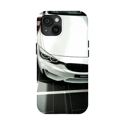 BMW M4 Coupe White Showroom Close Up
