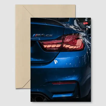 BMW M4 CS Blue Rear Tail Light