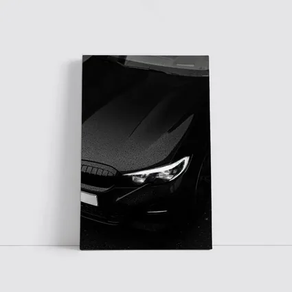 BMW Black Hood Rainy Dark Moody Shot