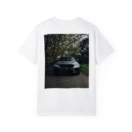 BMW M5 Front View Autumn Forest