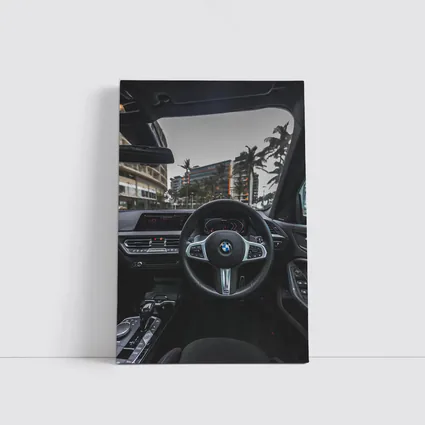BMW M Sport Steering Wheel Interior City View