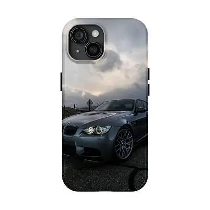 BMW M3 Matte Gray Stormy Sky Road