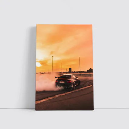 BMW M2 Drifting Burnout Sunset Track